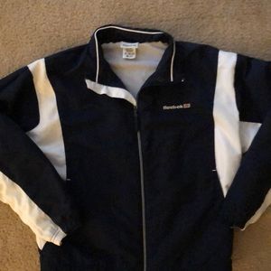 Reebok blue with white stripe jacket